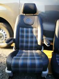 T5 Front Seats Vw Tartan Gti Blue