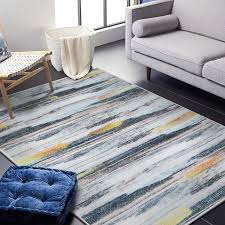 artistic striped living room rug