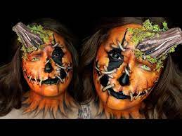 pumpkin head halloween makeup tutorial