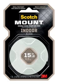 3m scotch indoor double sided mounting