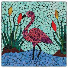 Flamingo Mosaic Wall Art Beachcombers