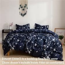 mucalis navy blue duvet cover twin boho