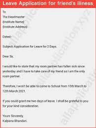 22nd february 2018 from india, new delhi. Best 10 Application For Sick Leave In English For Class 6 New Format How To Write A Letter For Sick Leave