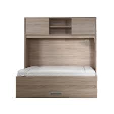 Pour une chambre moderne et lumineuse, optez pour ce grand lit double en bois blanc! Armoire Lit Escamotable 2 Personnes Lally Univers De La Chambre
