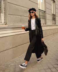 black white outfits we for fall