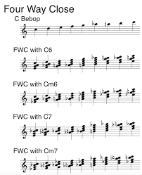 Four Way Close Locked Hands And Drop Two Voicings The