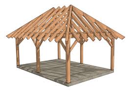 16 24 Hipped Pavilion Plan Timber