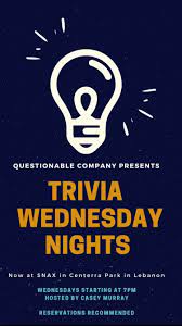 From tricky riddles to u.s. Snax Trivia At Snax Has Been So Much Fun That We Added Another Night Each Week Facebook