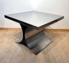 Curved Sofa Table In Stainless Steel