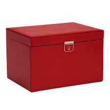 wolf palermo large jewellery box red