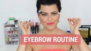 eyebrow routine makeup tutorial