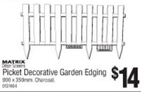 Matrix Picket Decorative Garden Edging