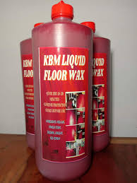 kbm liquid floor wax 1liter free brush