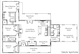 Floor Plan And Elevations For The New