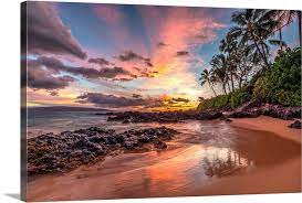 Hawaiian Sunset Wonder Wall Art Canvas