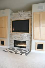 living room fireplace built in