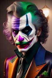 photo joker makeup with white face paint