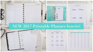 New 2017 Printable Planner Inserts For Filofax Discbound 3 Ring