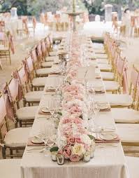 dusty pink and gold vintage wedding