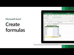 How To Create Formulas In Microsoft