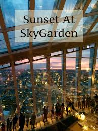 a stunning sunset at skygarden two