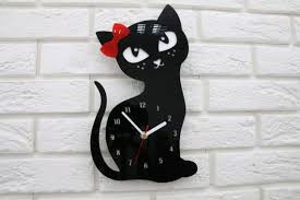 Wall Clock Cat Wall Clock With Numbers