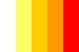 yellow to red color color palette