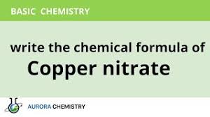 chemical formula of copper nitrate