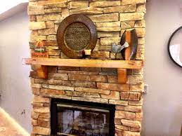 Chunky European Cedar Wood Fireplace