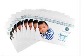Printed Square Birth Announcements Card Bundle Of Joy Id
