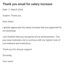email for salary increase pay raise