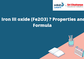 iron iii oxide fe2o3 properties and