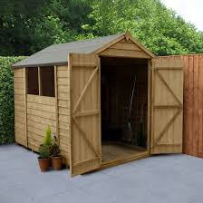 Pressure Treated Double Door Shed