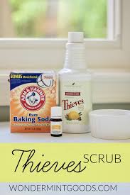 Thieves Essential Oil Cleaning Scrub DIY Non Toxic Home Cleaning