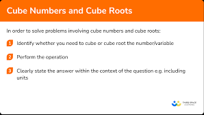 Cube Numbers And Cube Roots Gcse