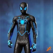 Spiderman black and blue suit