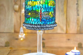 Stained Glass Tiffany Lamp Cake