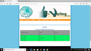 e voting system project in php