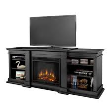 fresno electric fireplace in black by