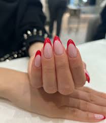 40 latest red french tip nail designs