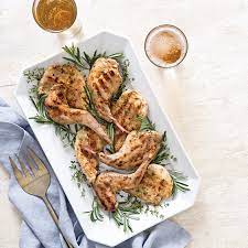 grilled garlic and herb rabbit