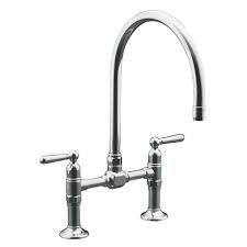 Yes, the home depot can install sink faucets in either your kitchen or bathroom. Kohler Hirise 2 Handle Bridge Kitchen Faucet In Brushed Stainless Steel K 7337 4 Bs The Home Depot