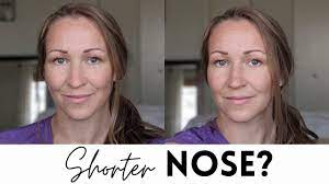 how to make your nose look shorter