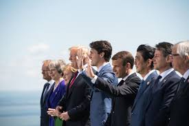 Leaders gather today for the g7, which represents the world's major economies — britain, france, germany, the us, italy, japan and canada.; President Trump Stirs Up Controversy At The G7 Summit Vox