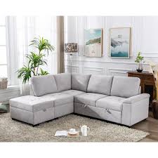 twin size sofa bed with storage ottoman