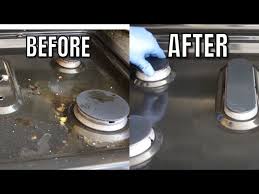 how to clean easily a gas stove you