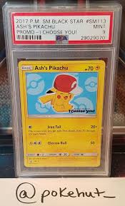 He's almost always the trump card when it comes to gym battles with ash, as he has trained him for years. Pokemon Psa 9 Ash S Pikachu Promo Sm113 I Choose You 2