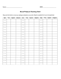 Blood Pressure Tracking Chart Printable Kozen