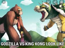 Scene from king kong vs. Godzilla Vs King Kong Look Like Memes Video Gifs Godzilla Memes Vs Memes King Memes Kong Memes Look Memes