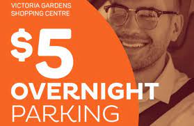 5 overnight parking victoria gardens